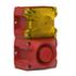 Combiné 105 dB(A)  feu flash 5 J 230Vca optique Jaune IP66