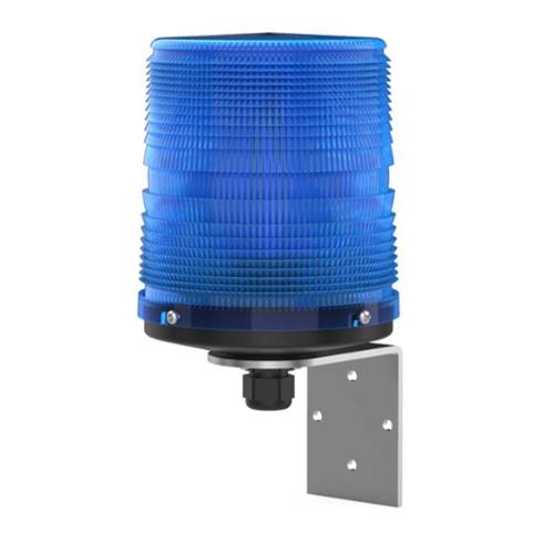 Feu LED multimodes équerre 230Vcc/ca optique Bleu IP55 Feu LED multimodes équerre 230Vcc/ca optique Bleu IP55