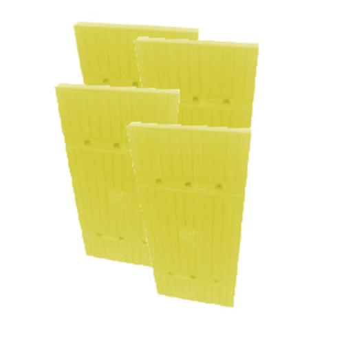Plaques 1000 x 440 x 40 mm Lot de 4 plaques Jaunes