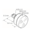 Buzzer multisons 8 sons 100dB IP65 encastrable