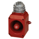 Combiné vocal/sonore 110dB feu LED IP66 en fonte Aluminium avec grille