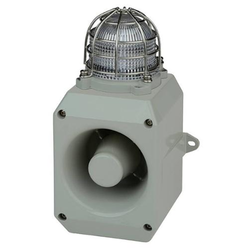 Aluminium voice 110dB strobe combi 5J 24Vdc Green IP66