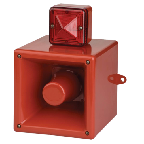 Combiné vocal/sonore 110dB feu LED IP66 4 messages 30 secondes