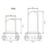 Shock-sensitive bumpers 100mm stand