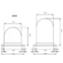 Shock-sensitive bumpers 125mm stand