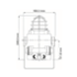Feu flash LED multimodes 160cd IP66 IP67