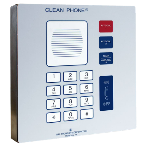 Téléphone pour salles blanches VoIP IP65 montage Mural Téléphone pour salles blanches VoIP IP65 montage Mural