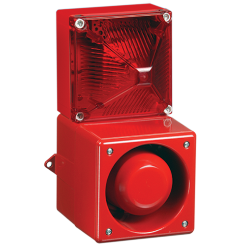Combiné sirène 114dB feu flash 13J IP66/67 en fonte Aluminium Combiné sirène 114dB feu flash 13J IP66/67 en fonte Aluminium