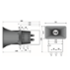 Haut parleur puissant 108dB 25W 16 ohms IP54