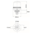 Feu flash encastrable 1J IP65 65.5xø60mm Feu flash encastrable 1J IP65 65.5xø60mm