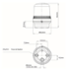 Flat base LED light IP65 80xø60mm
