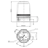 Feu tournant compact 25W 115Vca Vert 150xø100mm IP65