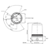 Maxi feu tournant 220xø140mm IP65