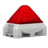 Pyramid-shaped strobe & sound combi