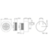Buzzer électronique 95dB 12Vcc continu discontinu IP30/36
