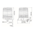 7J strobe light - 2 strobe rates 24Vdc Amber IP55