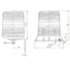 Feu LED haute luminosité Equerre Multimode IP55
