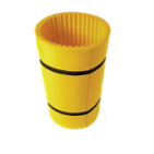 Round Park Sentry® shock absorber for round concrete pillars