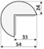 Amortisseur de chocs lot de 10 Amortiflex® pour angle droit 90°