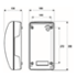 Téléphone endurci avec porte Fonte d Aluminium