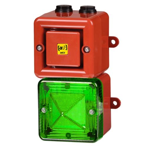 Combiné xénon 5J/110 dB TONAFLASH® 11.5-14 Vcc - Vert - 64 sons