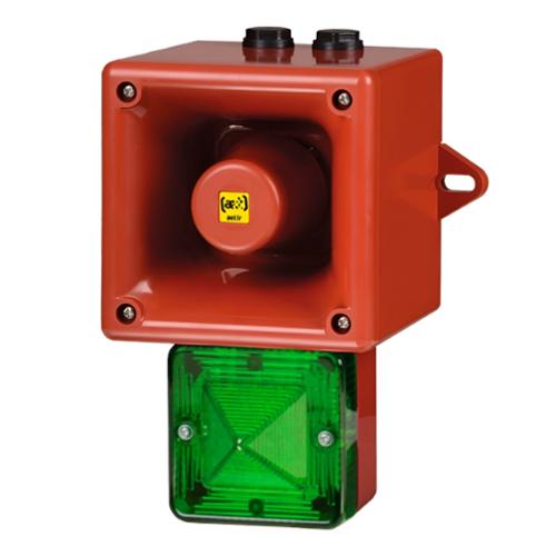 Combiné LED 113 dB TONAFLASH® 10-14 Vcc / 16-33 Vcc -Vert