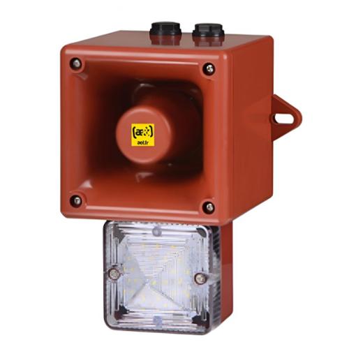 Combiné LED 113 dB TONAFLASH® 48-60 Vcc - Transparent - 64 sons