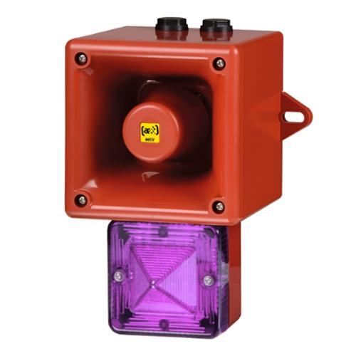 Combiné LED 113 dB TONAFLASH® 48-60 Vcc - Magenta - 64 sons