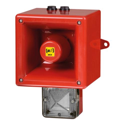 Combiné xénon 5J/120 dB TONAFLASH® 42-52 Vcc - Transparent - 64 sons