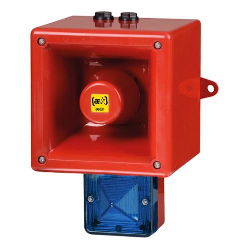 Combiné xénon 5J/120 dB TONAFLASH® 103.5-126.5 Vca - Bleu - 64 sons