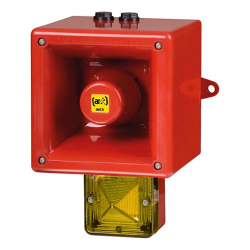 Combiné xénon 5J/124 dB TONAFLASH® 103.5-126.5 Vca - Jaune