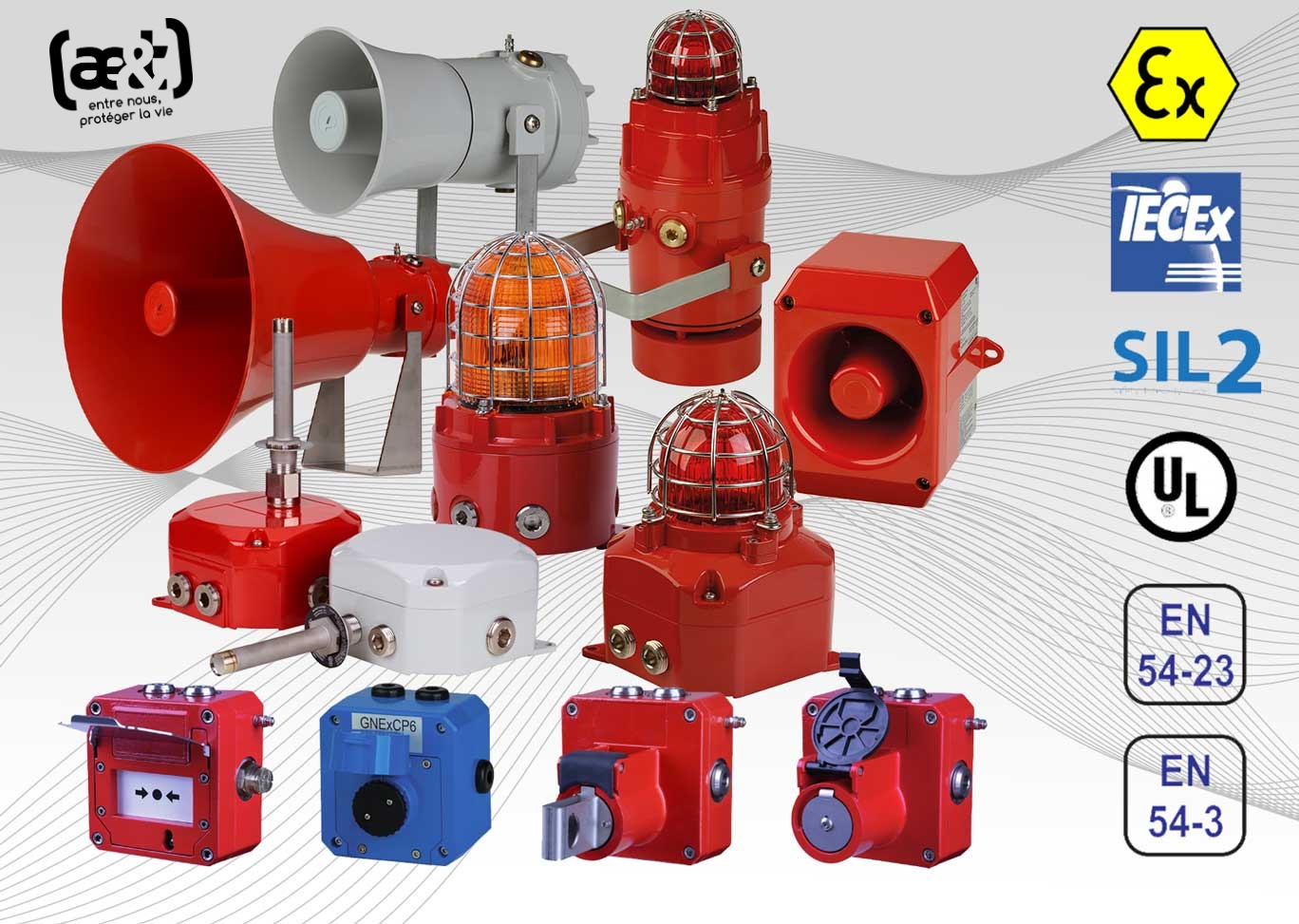 Gamme D1x ATEX EN54