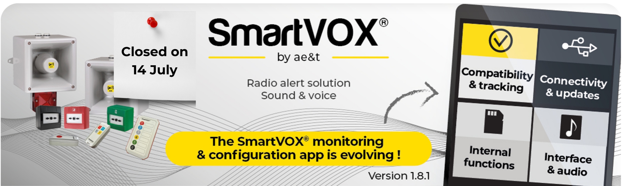 SmartVOX® monitoring & configuration app is evolving SmartVOX® monitoring & configuration app is evolving